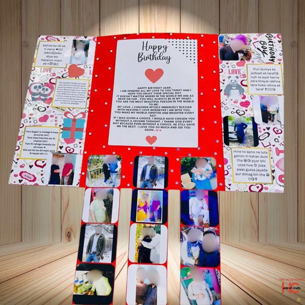 Personalized Falling Greeting Card