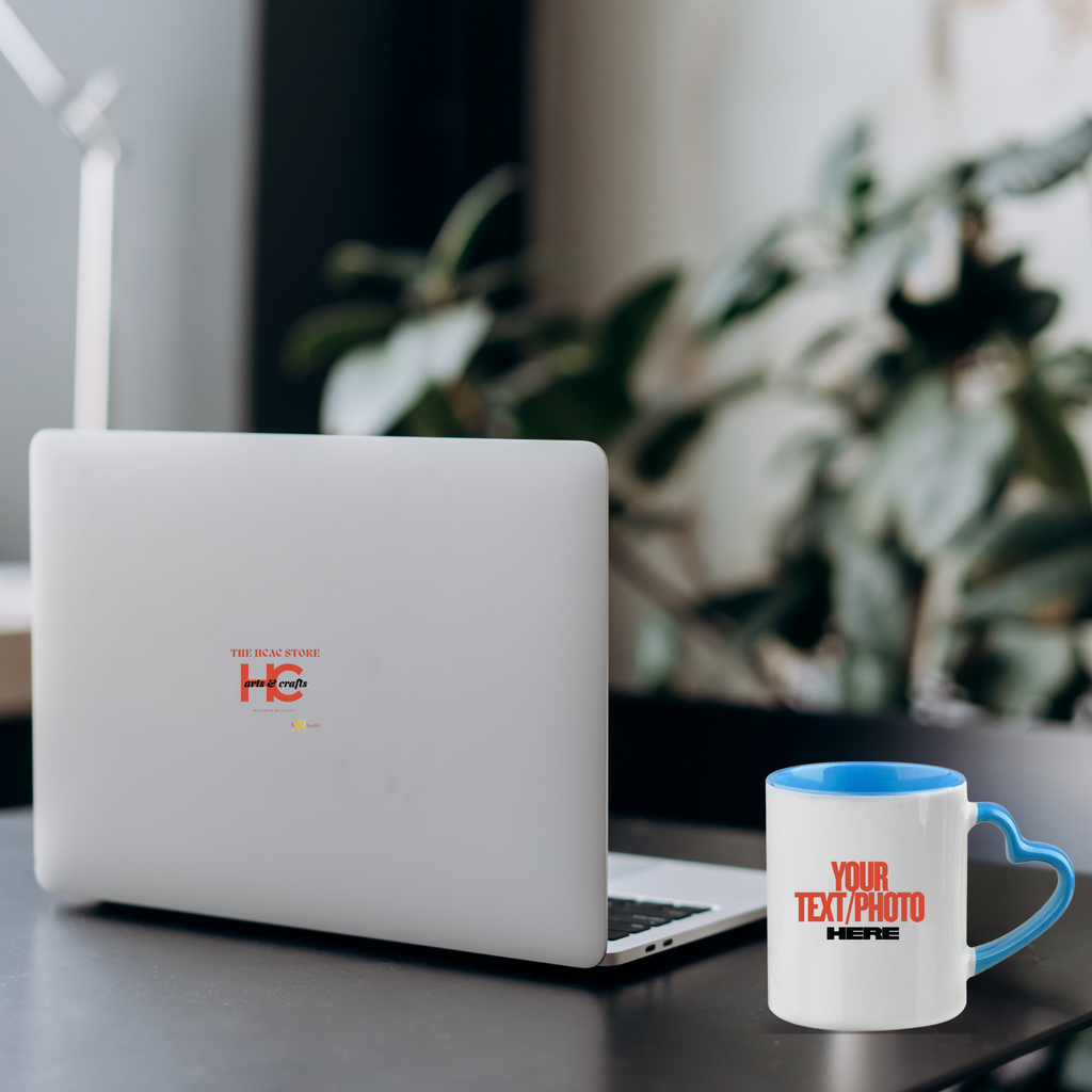 Personalized Heart Handle Coffee Mug