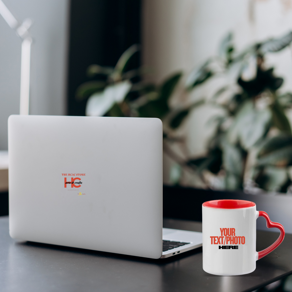 Personalized Heart Handle Coffee Mug