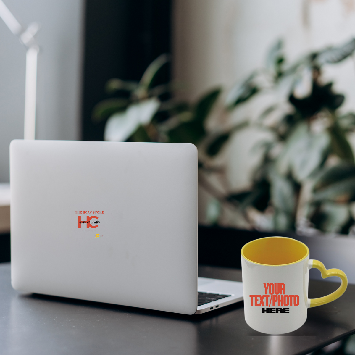 Personalized Heart Handle Coffee Mug