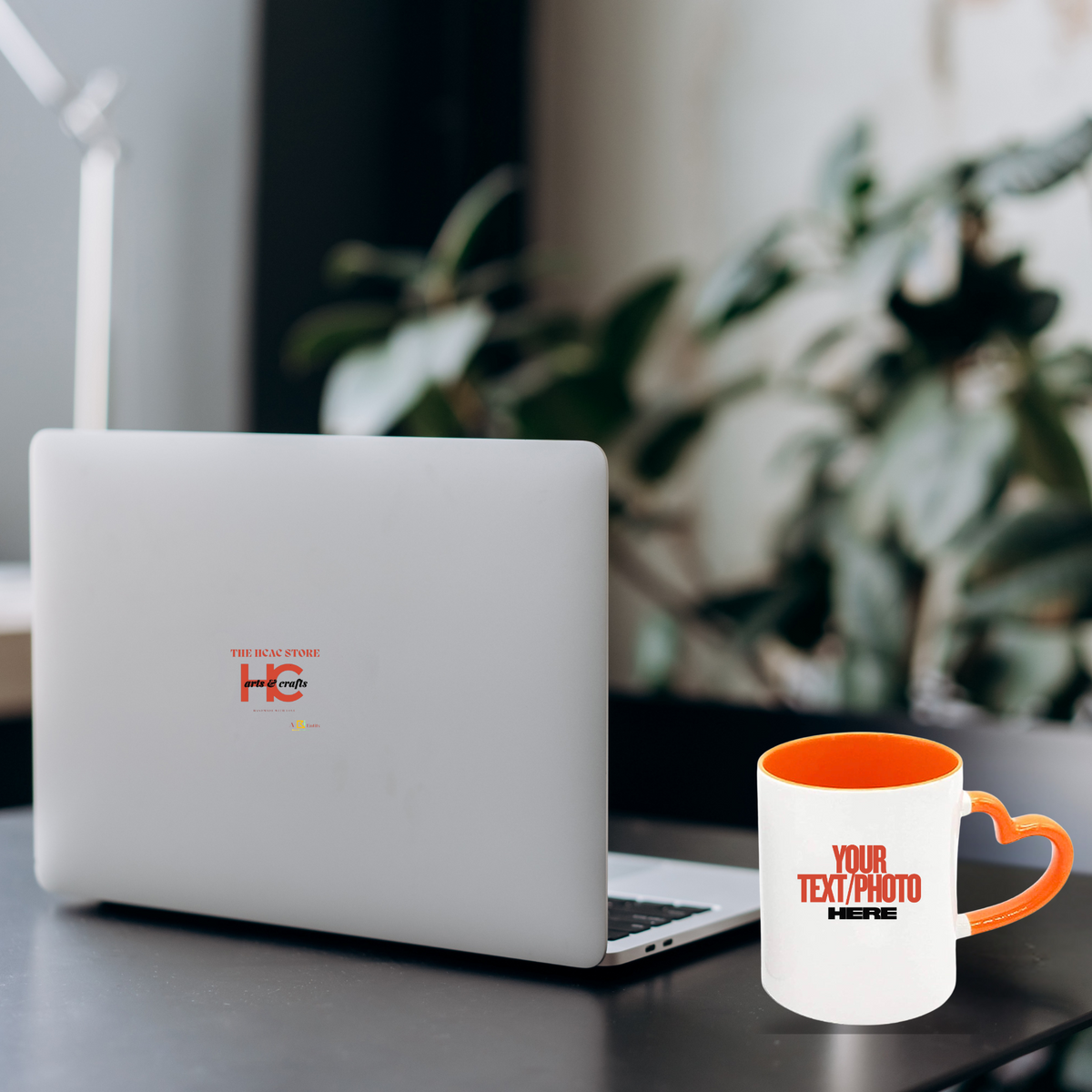 Personalized Heart Handle Coffee Mug