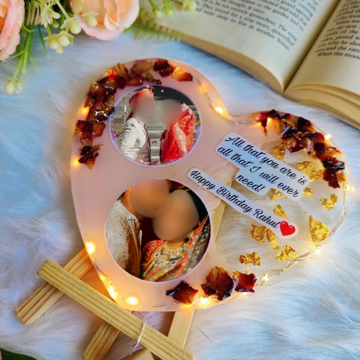 Personalized Resin Frame with Light