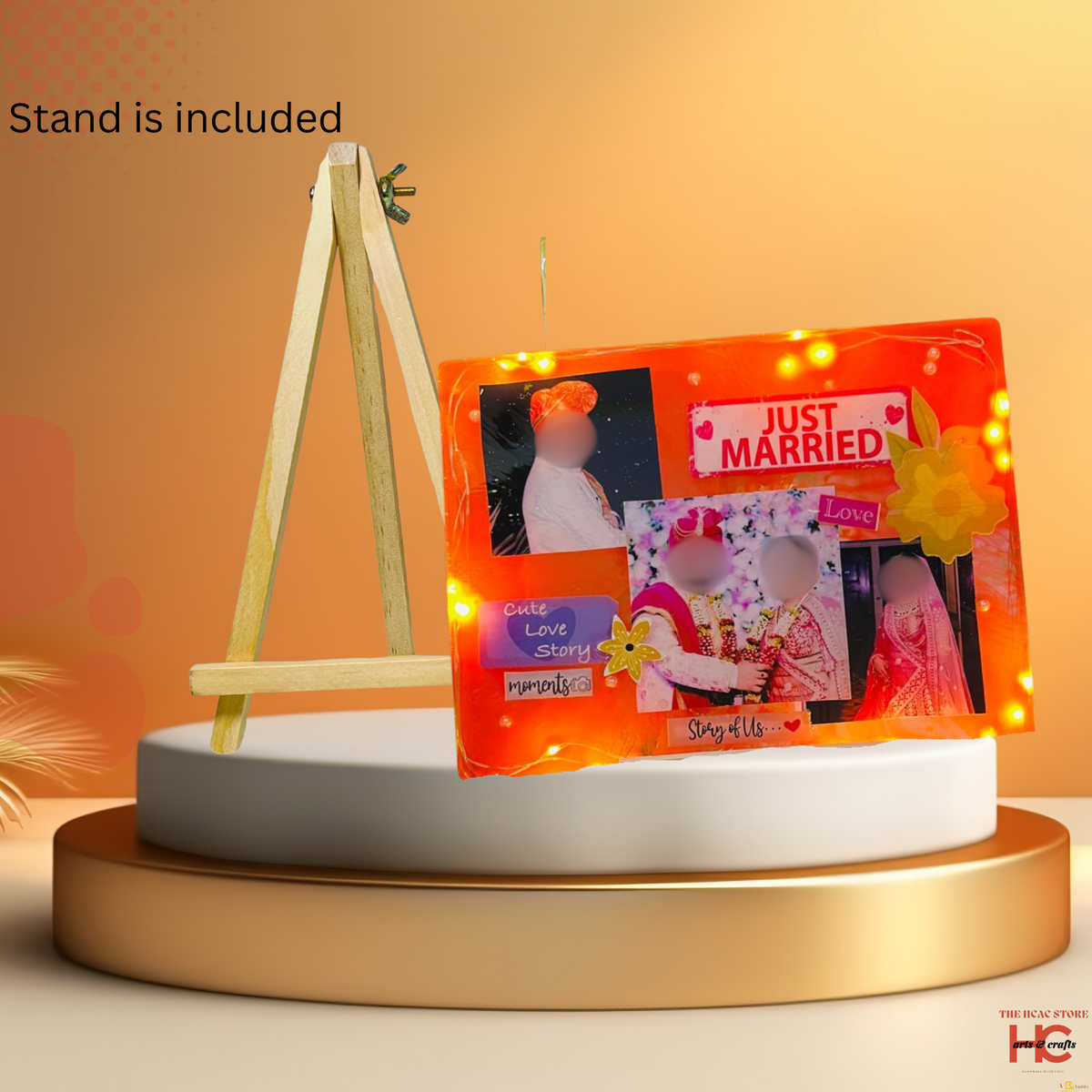 Personalized Resin Frame with Light