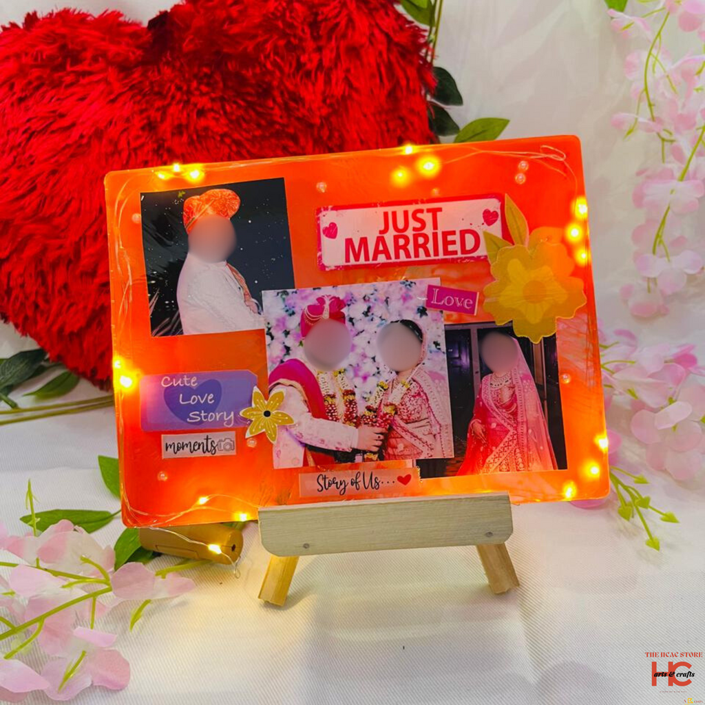 Personalized Resin Frame with Light