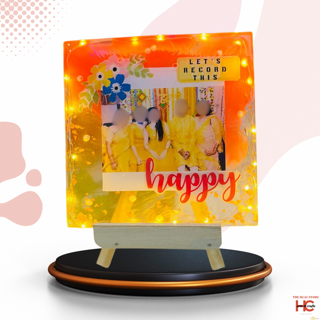 Personalized Resin Frame with Light