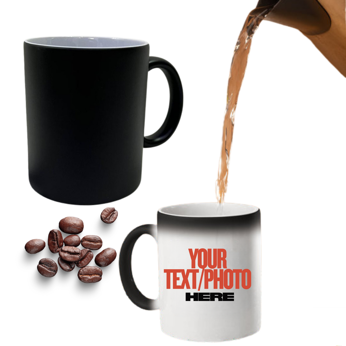 Personalized Magic Coffee Mug - Black