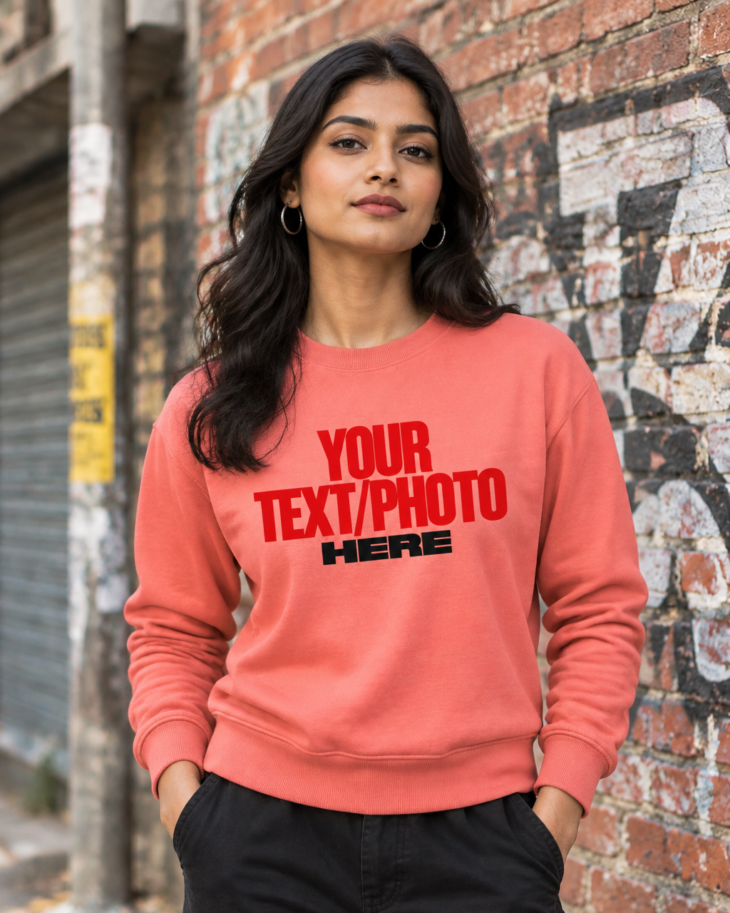 Coral Sweatshirt Female