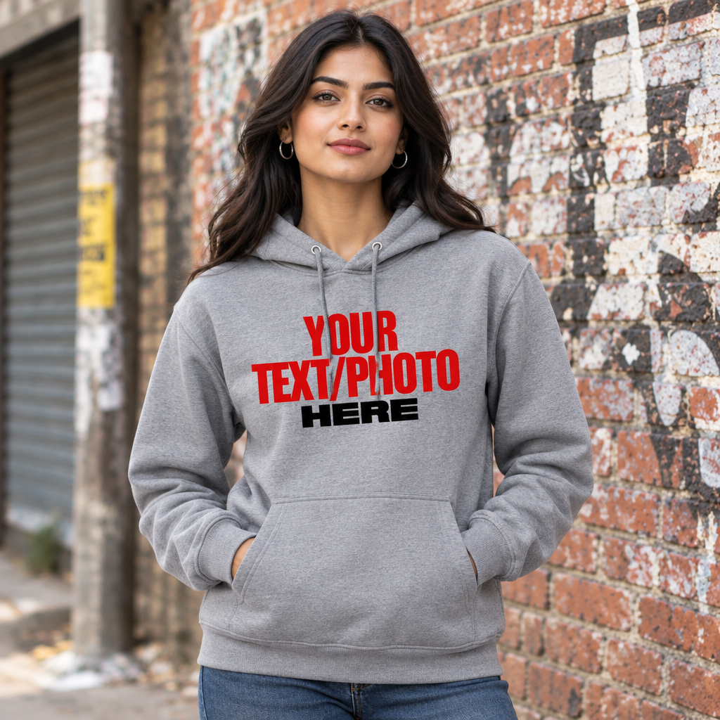 Gray Hoodie Female