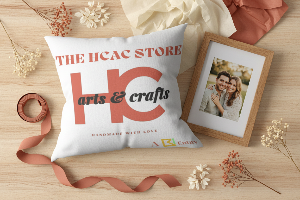 HCAC Store Gift Scene - Cushion & Photo Frame
