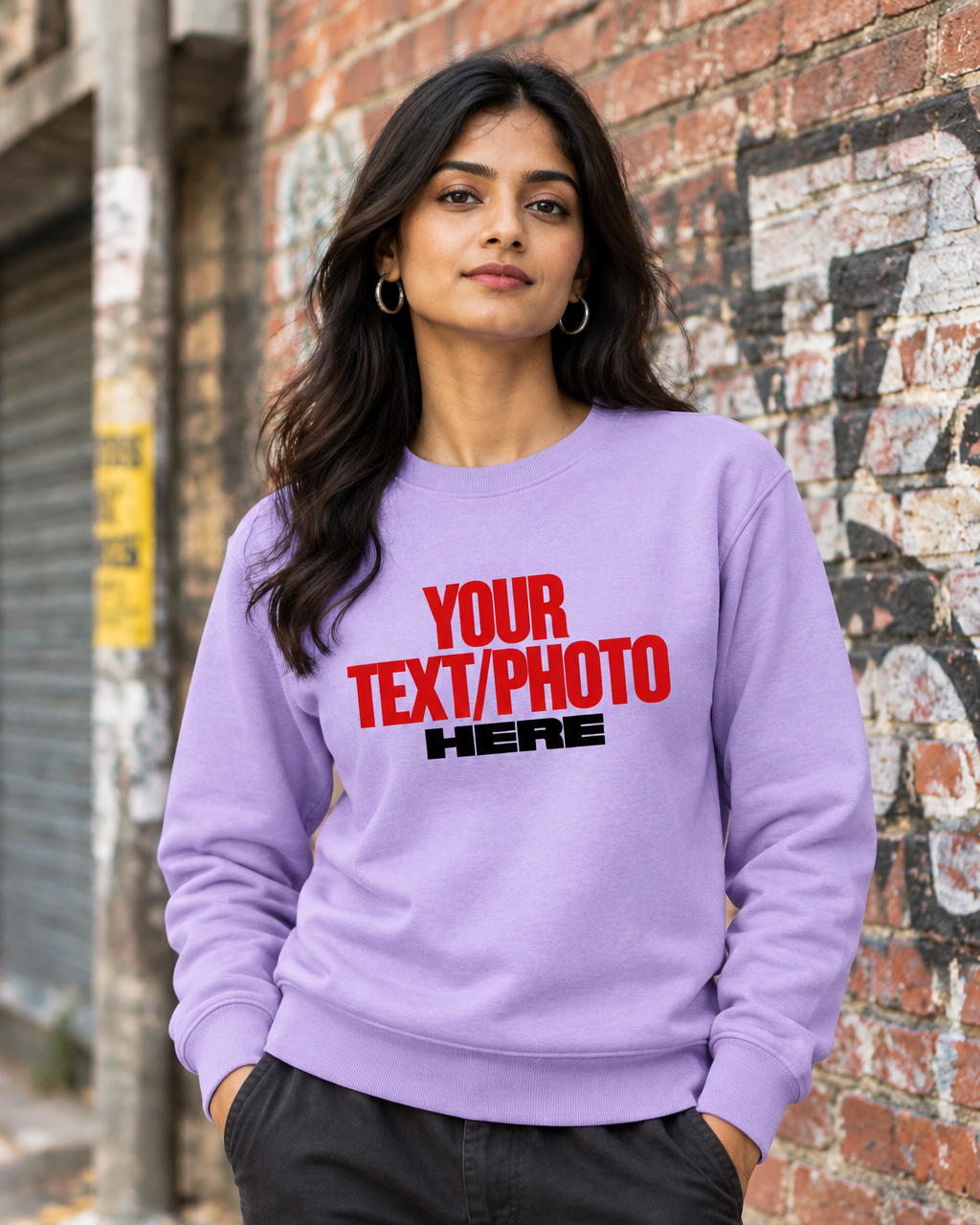 Lavender Sweatshirt Female