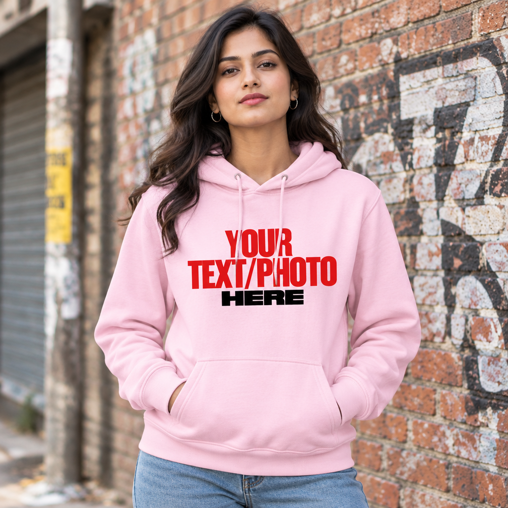 Light Baby Pink Hoodie Female