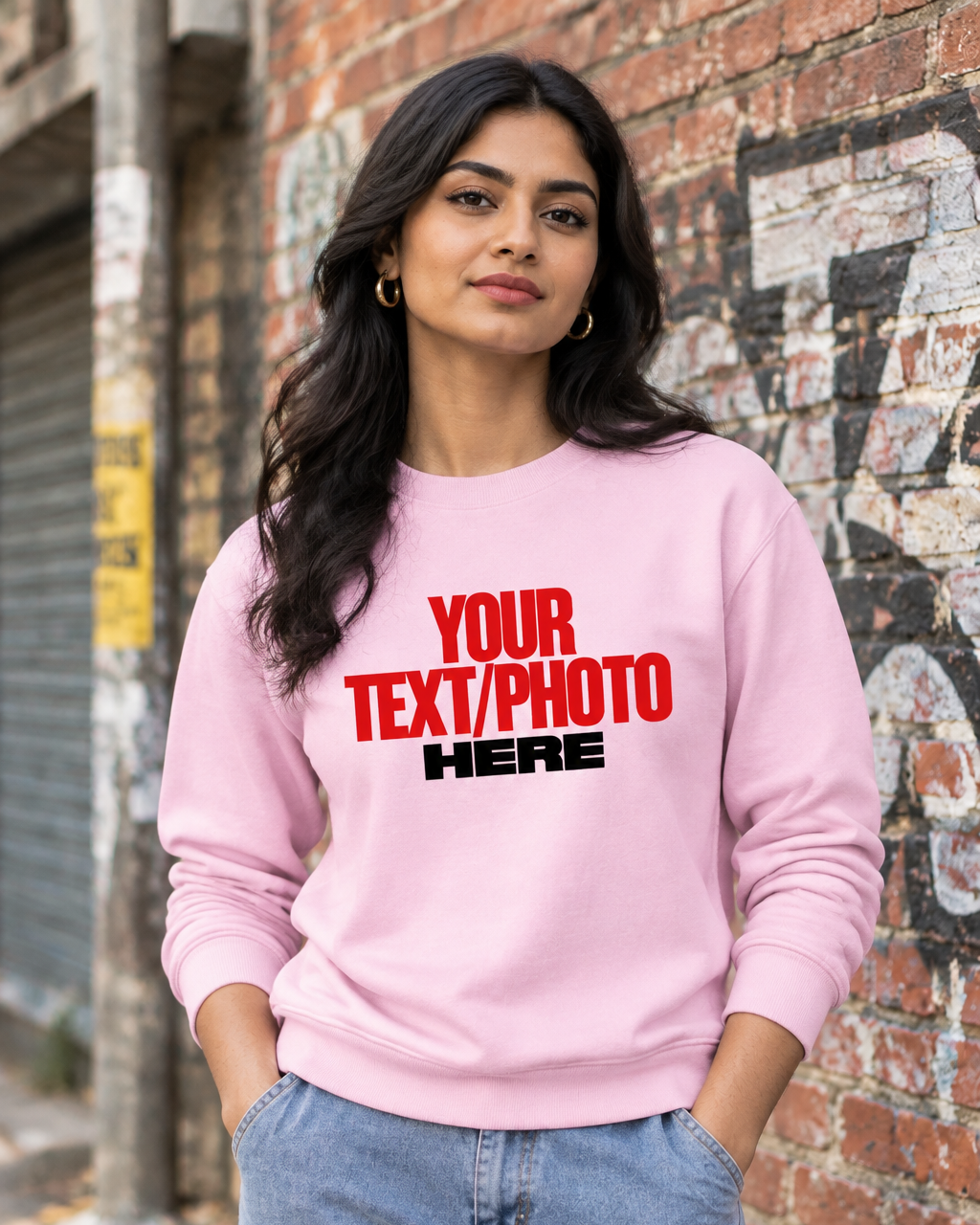 Light Baby Pink Sweatshirt Female