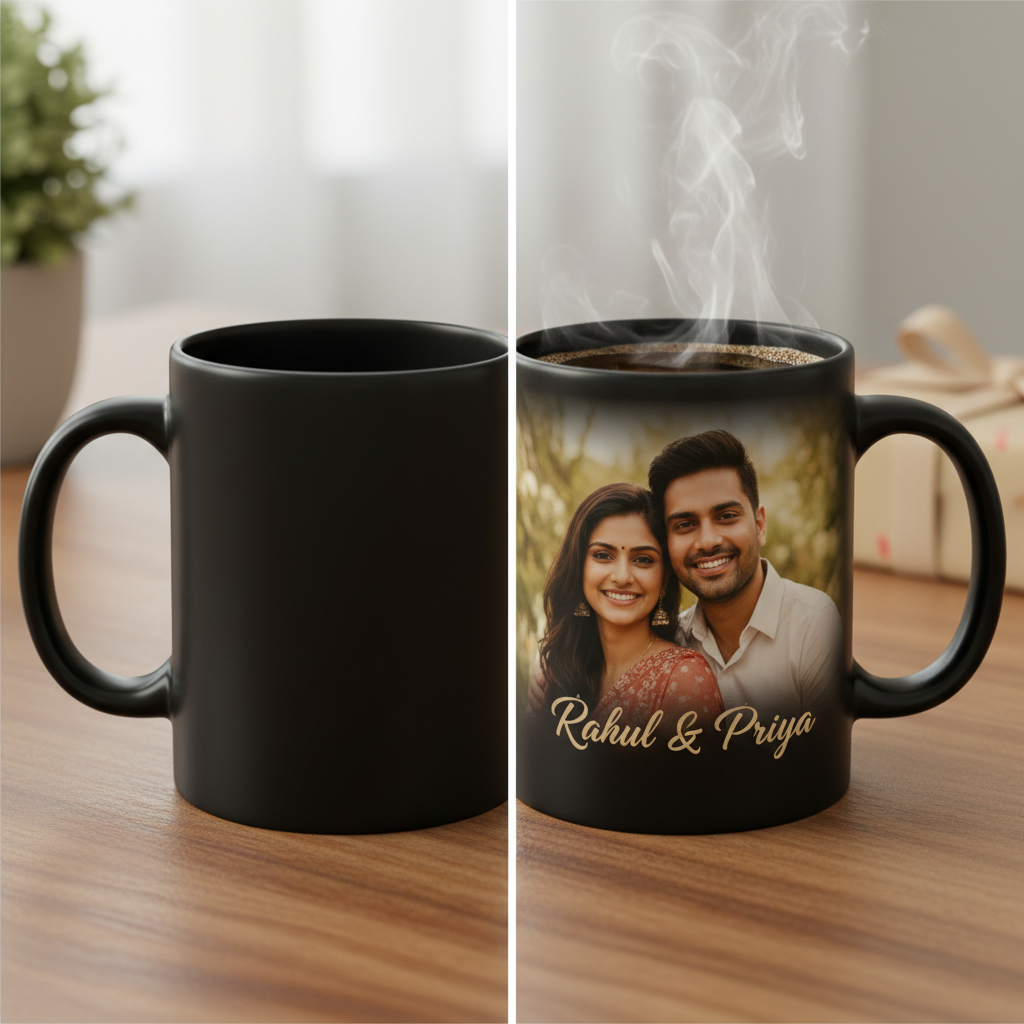 Magic Coffee Mug Black — Heat Reveal