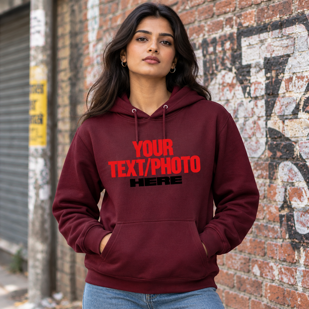 Maroon Hoodie Female