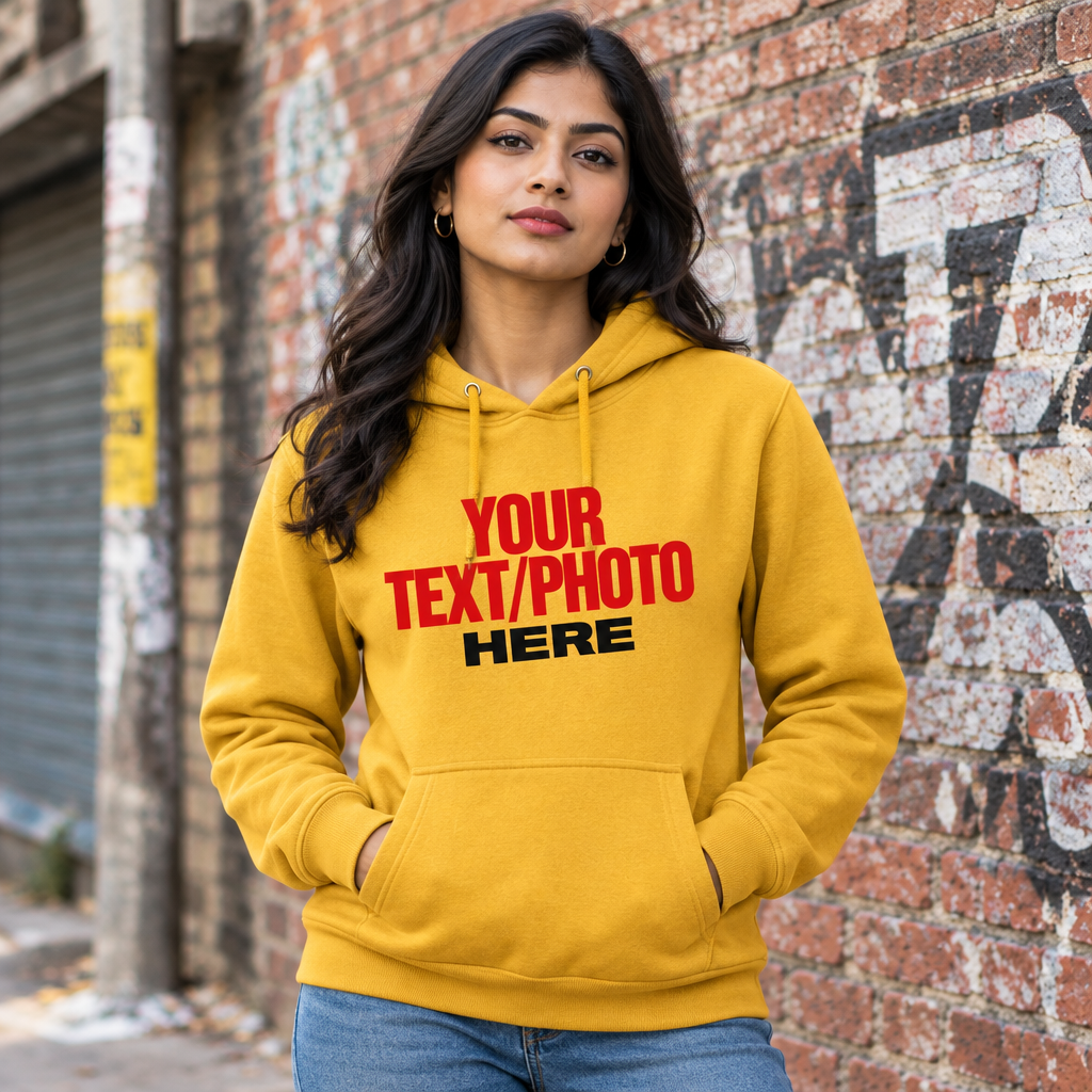 Mustard Yellow Hoodie Female