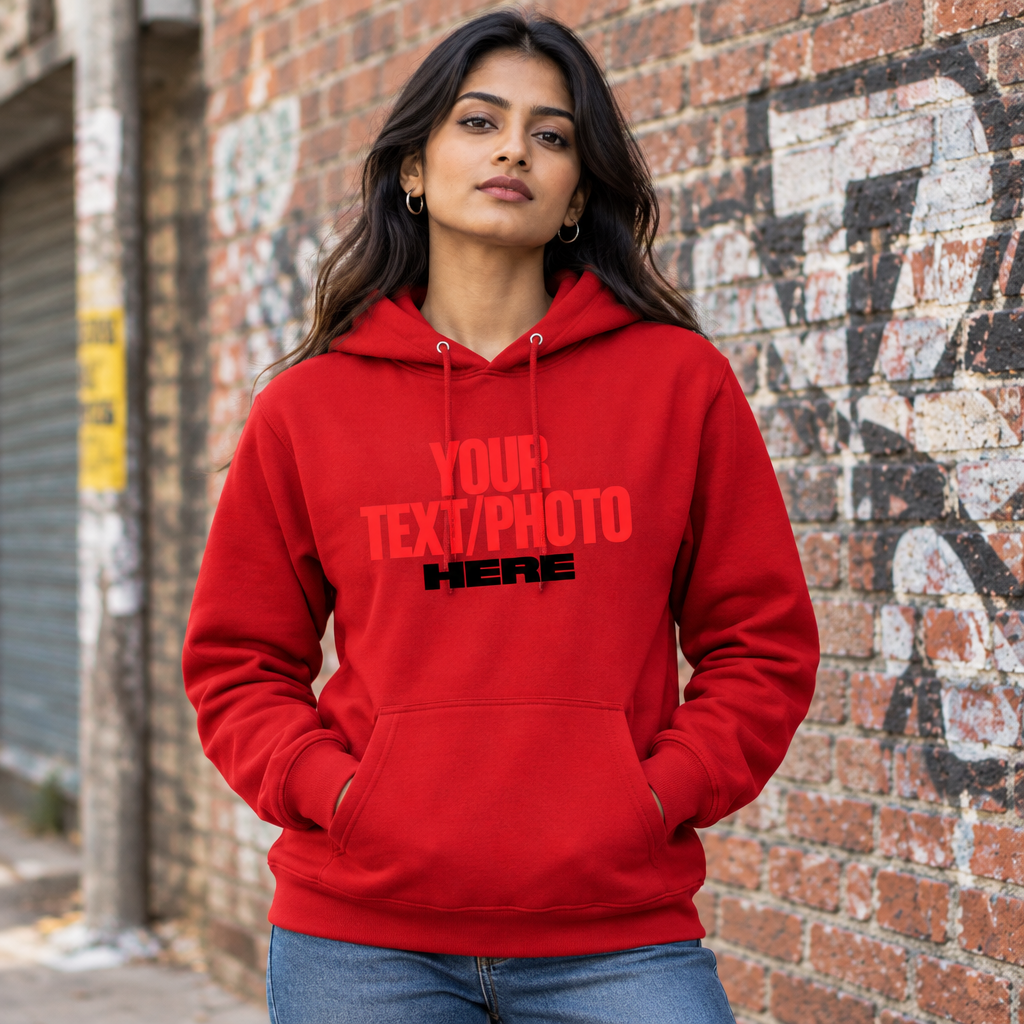 Red Hoodie Female