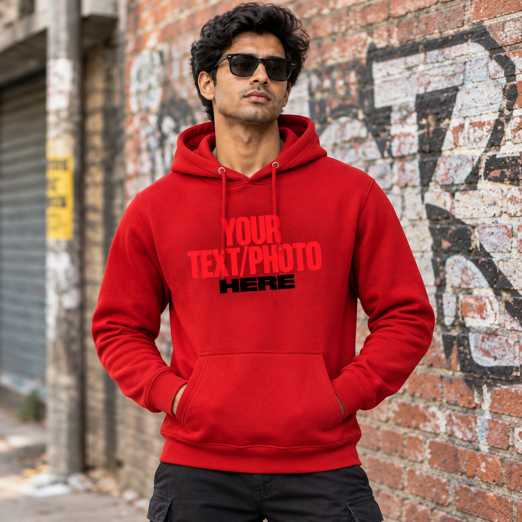 Red Hoodie Male