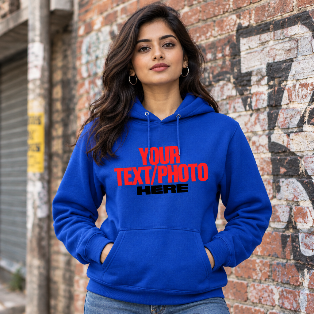 Royal Blue Hoodie Female