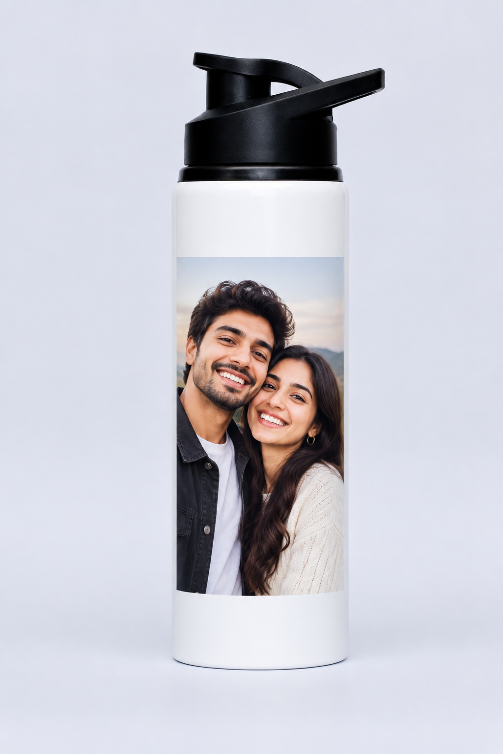 Sipper Bottle - Couple Photo Printed