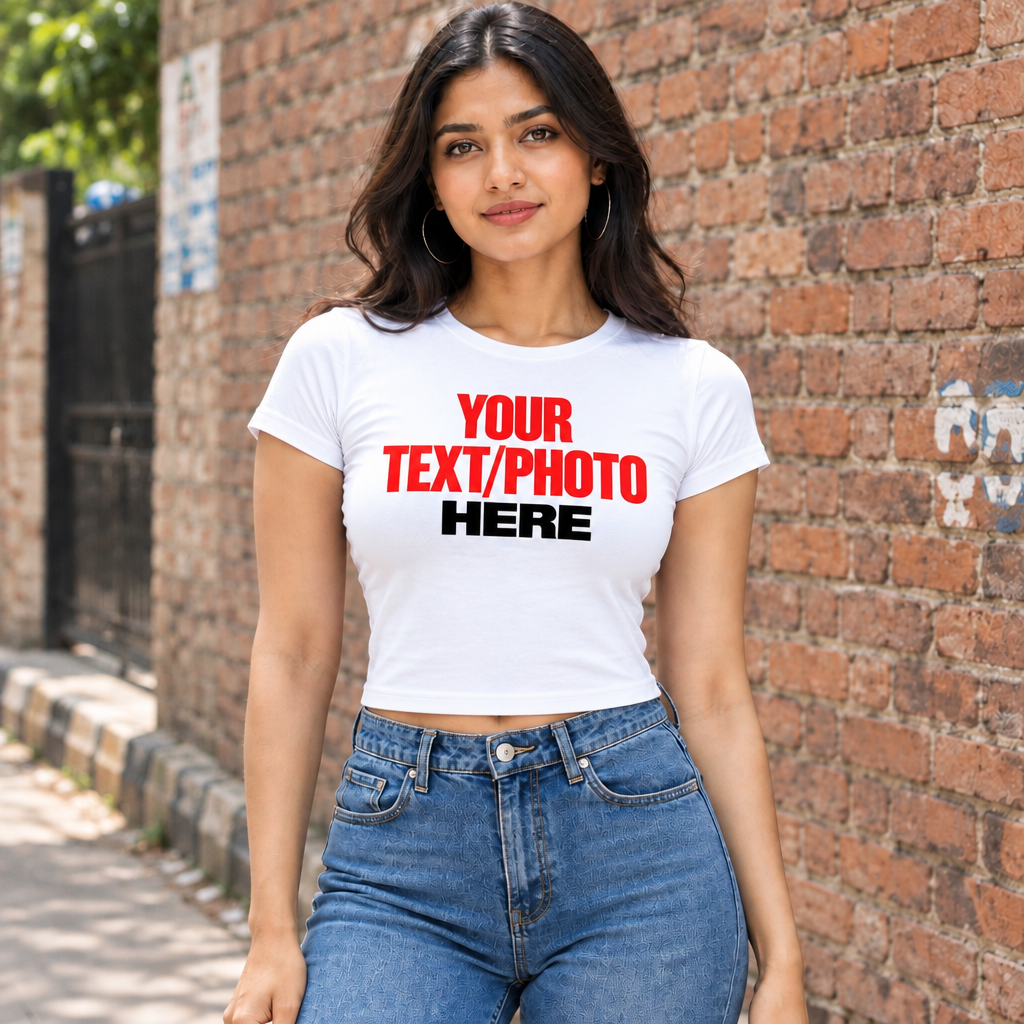 White Baby Tee