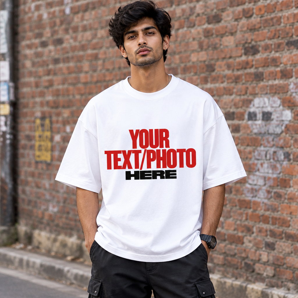 White Oversized Jersey Male